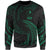 Yap Polynesian Sweater - Green Tribal Wave Unisex Green - Polynesian Pride