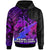 Hawaii Custom Hoodie Pearl City High School Horse and Thunder Hibiscus Polynesian LT10 Purple - Polynesian Pride