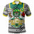 Hawaii Kaimuki High School Custom Polynesian Polo Shirt Kaimuki High School (Honolulu, HI) Varsity Football Tribal Patterns LT10 White - Polynesian Pride