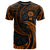 American Samoa Polynesian All Over T Shirt Orange Tribal Wave Unisex Orange - Polynesian Pride