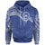 Samoa Polynesian Hoodie Blue White Heart Shield Unisex BLUE WHITE - Polynesian Pride