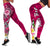 FSM Custom Personalised Legging - Turtle Plumeria (PINK) - Polynesian Pride