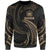 Samoa Polynesian Sweater - Gold Tribal Wave Unisex Gold - Polynesian Pride