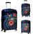 Cook Islands Polynesian Luggage Cover - Blue Turtle Hibiscus Blue - Polynesian Pride