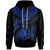 Nauru Polynesian Hoodie Nauru Waves (Blue) Unisex Blue - Polynesian Pride