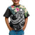 Marshall Islands Polynesian T Shirt Summer Plumeria (Black) - Polynesian Pride