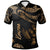 Kosrae Polo Shirt Polynesian Tattoo Gold Version Unisex Gold - Polynesian Pride