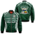 Takuilau College Tongan Patterns Bomber Jacket - LT12 Bomber Jacket Green - Polynesian Pride