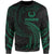 Pohnpei Polynesian Sweater - Green Tribal Wave Unisex Green - Polynesian Pride