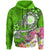 Hawaii Polynesian Hoodie Hawaii Seal With Turtle Plumeria (Green) Unisex Green - Polynesian Pride