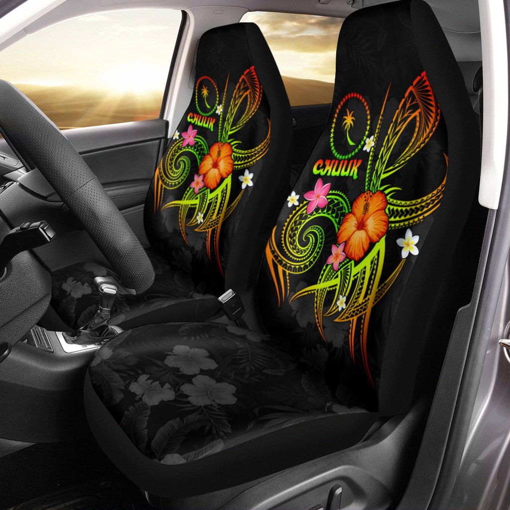 Chuuk Polynesian Car Seat Covers - Legend of Chuuk (Reggae) Universal Fit Reggae - Polynesian Pride