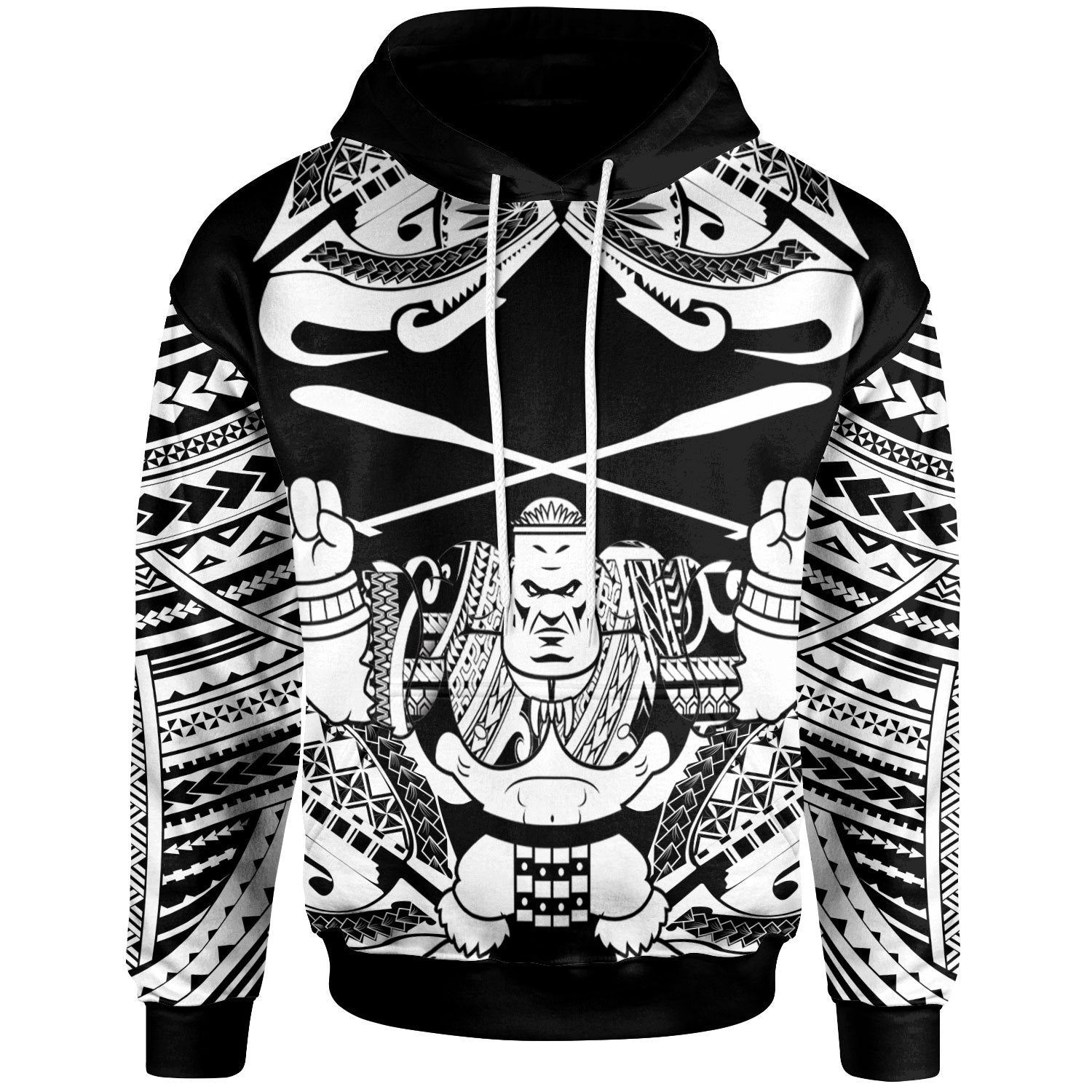 Hawaii Hoodie Go Boating Unisex Black - Polynesian Pride