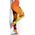 Fiji Women's Leggings - Tribal Tuna Fish Orange - Polynesian Pride