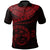 Fiji Polynesian Polo Shirt Fiji Waves (Red) Unisex Red - Polynesian Pride