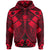 Samoa Polynesian Hoodie Samoa Red Seal with Polynesian Tattoo Unisex Red - Polynesian Pride