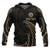 Tahiti Polynesian Custom Hoodie Gold Tribal Wave Unisex Black - Polynesian Pride