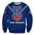 (Custom Personalised) Toa Samoa Rugby Sweatshirt - Samoan Warrior Pride - LT12 Unisex Blue - Polynesian Pride