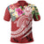 Tahiti Polynesian Polo Summer Plumeria (Red) Unisex Red - Polynesian Pride