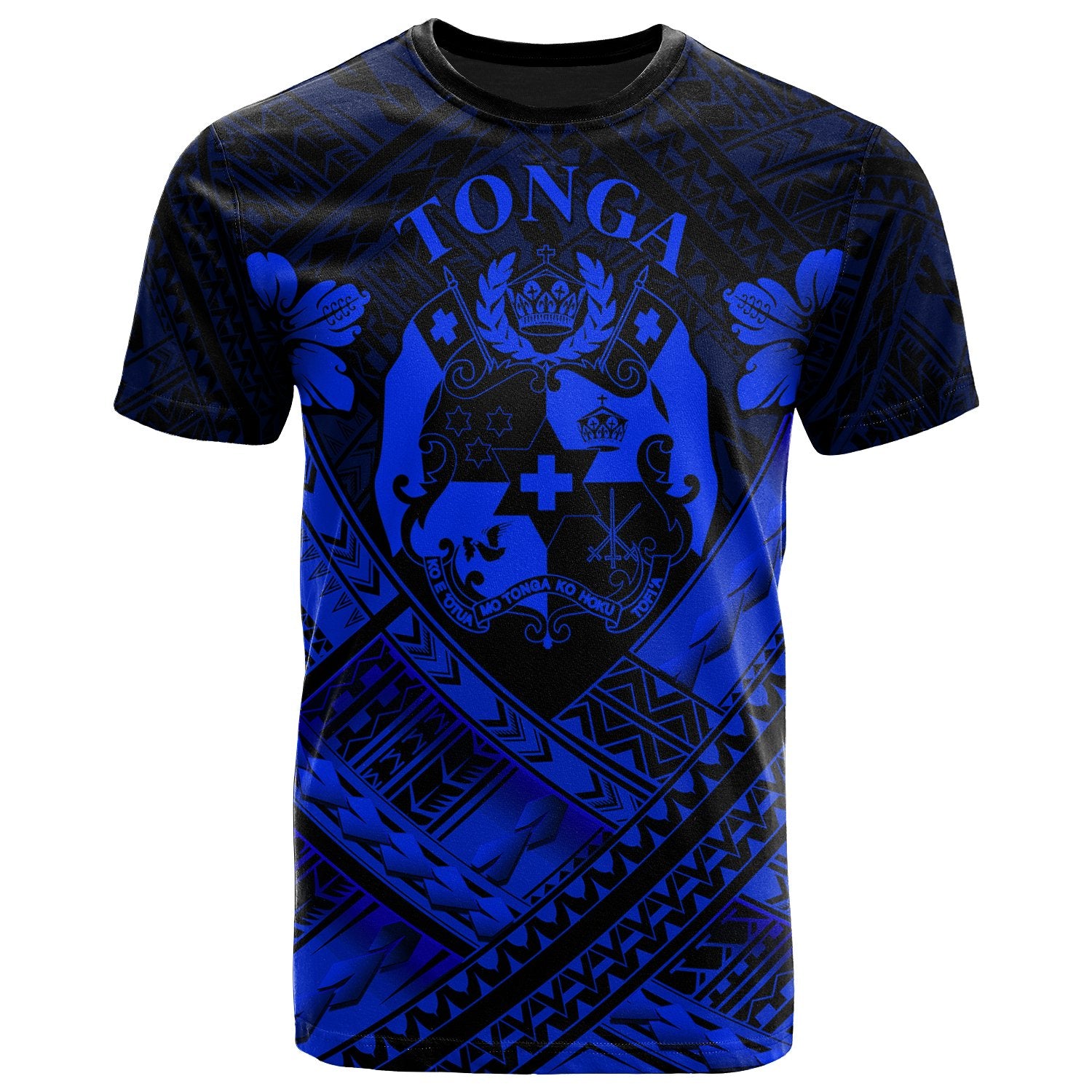 Tonga Polynesian T Shirt Tonga Blue Seal Camisole Hibiscus Style Unisex Blue - Polynesian Pride