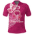 Custom Breast Cancer Pink Ribbon Butterfly Polynesian Pink Version Polo Shirt LT12 Unisex Pink - Polynesian Pride