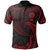 American Samoa Polynesian Polo Shirt Red Tribal Wave Unisex Red - Polynesian Pride