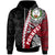 Pohnpei Micronesia Polynesian Hoodie Wave Tattoo Unisex Red - Polynesian Pride