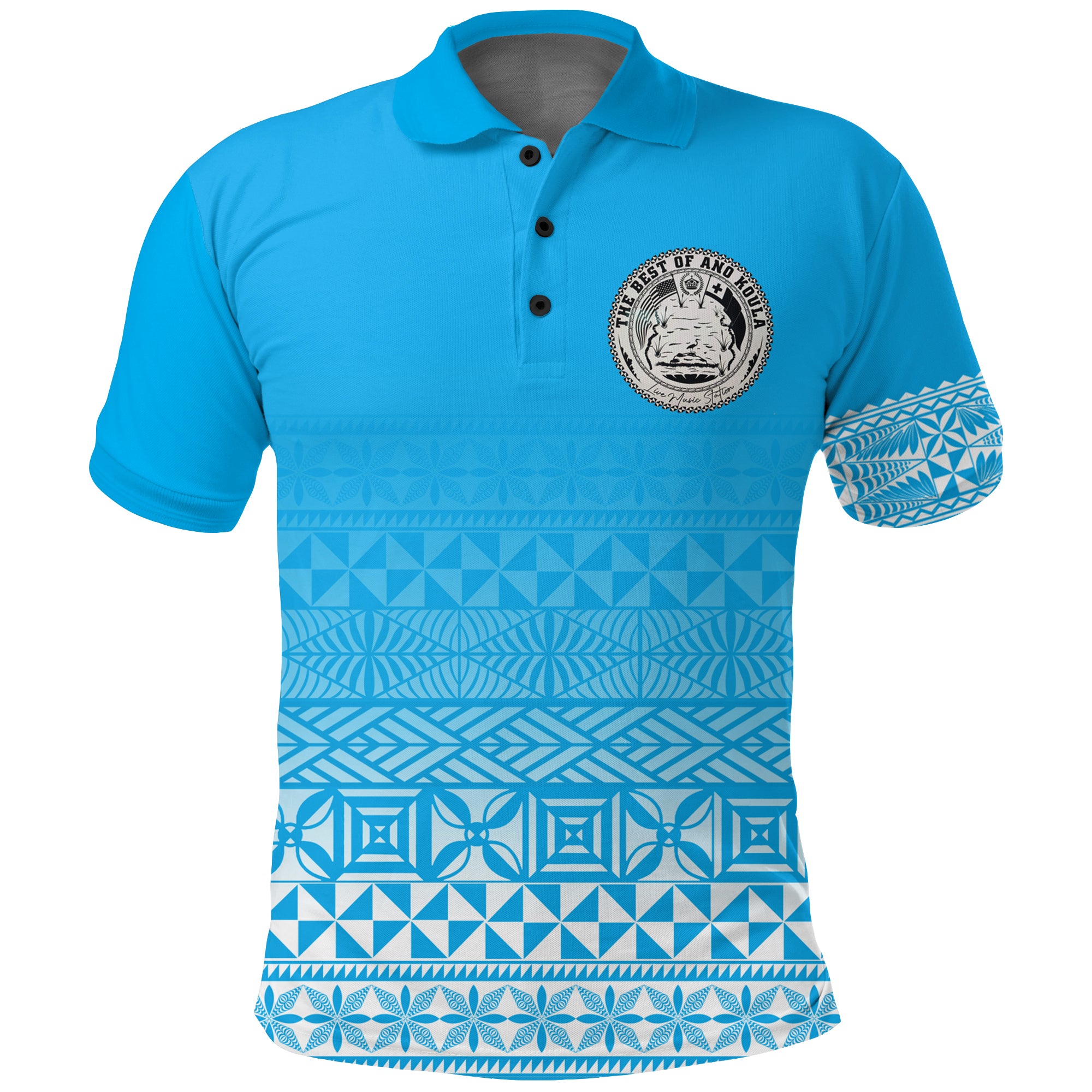 The Best Of Ano KouKoula Live Music Polo Shirt LT12 Unisex Blue - Polynesian Pride