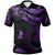 Yap Polo Shirt Polynesian Tattoo Purple Version Unisex Purple - Polynesian Pride