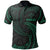 Kosrae Micronesia Polo Shirt Green Tribal Wave Unisex Green - Polynesian Pride