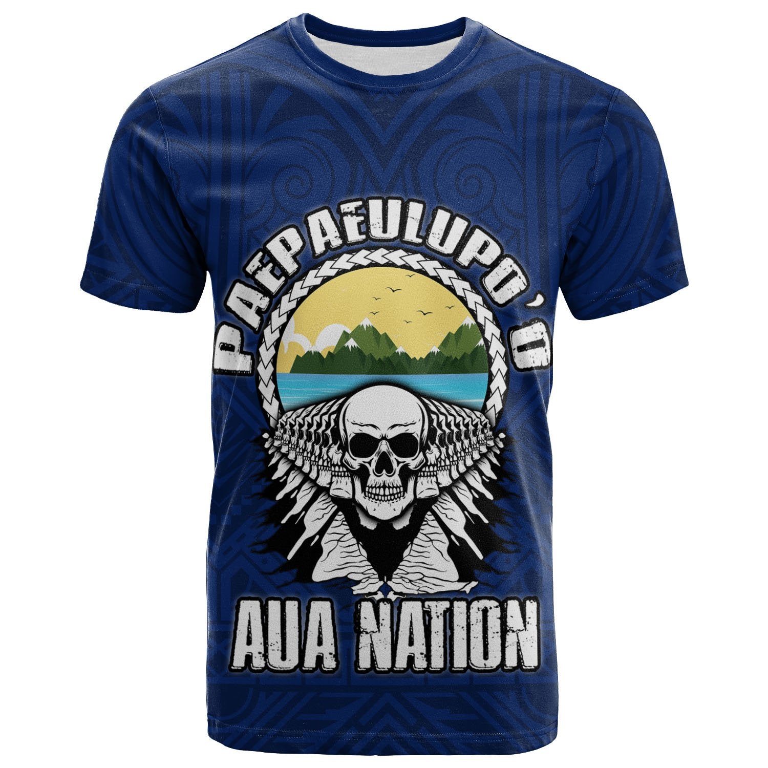 American Samoa T Shirt Paepaeulupoo Aua (Ver 2) Unisex Blue - Polynesian Pride