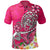 Polynesian Polo Shirt Turtle Plumeria Pink Color Unisex Pink - Polynesian Pride