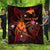 Papua New Guinea Polynesian Personalised Premium Quilt - Legend of Papua New Guinea (Red) - Polynesian Pride