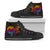 Tahiti High Top - Butterfly Polynesian Style Unisex Black - Polynesian Pride