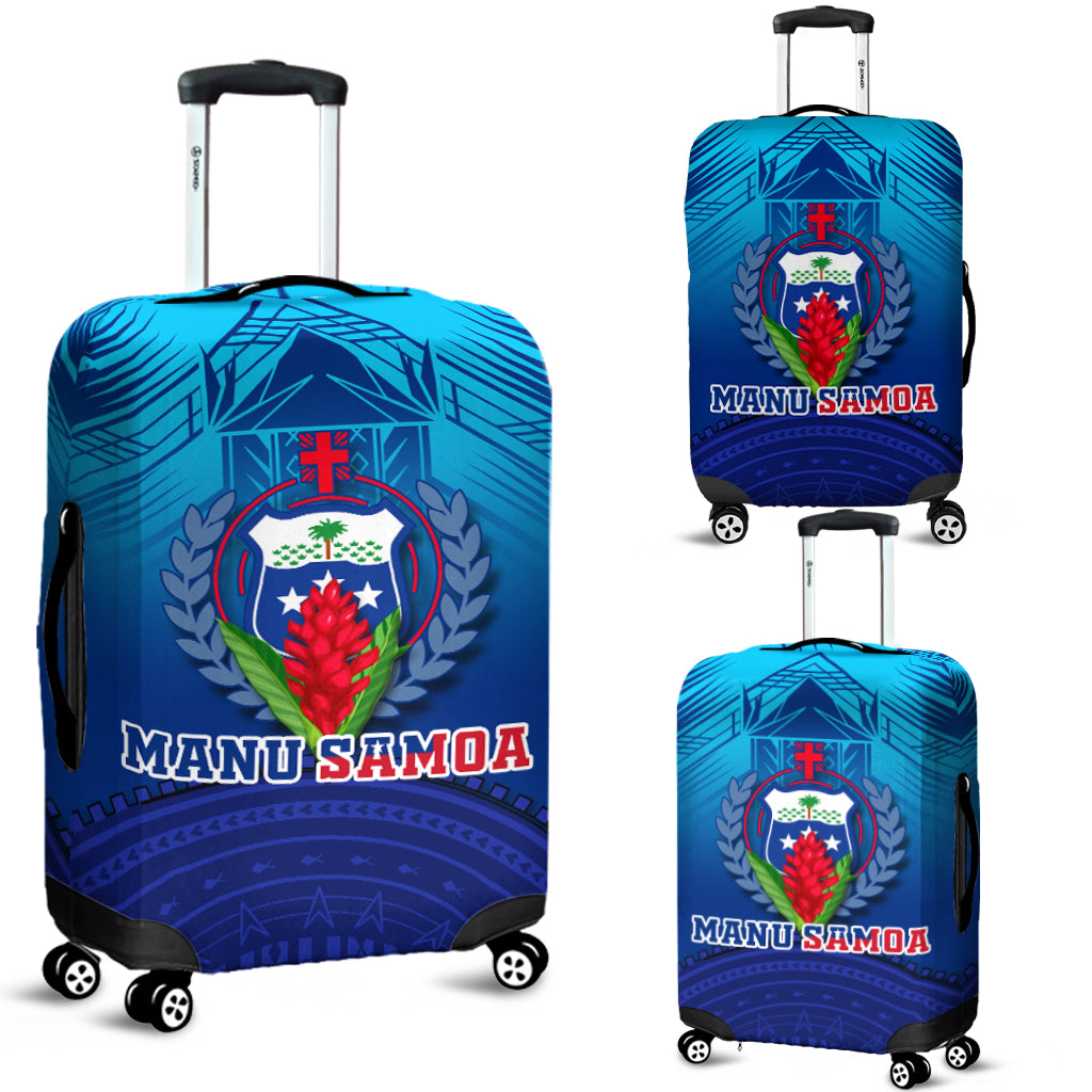 Manu Samoa Legend Luggage Covers - LT12 Luggage Covers Blue - Polynesian Pride