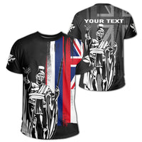 Custom Hawaii King Flag T Shirt Black - Polynesian Pride