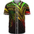 Solomon Islands Baseball Shirt - Reggae Color Cross Style Unisex Black - Polynesian Pride