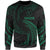 Chuuk Polynesian Sweater - Green Tribal Wave Unisex Green - Polynesian Pride