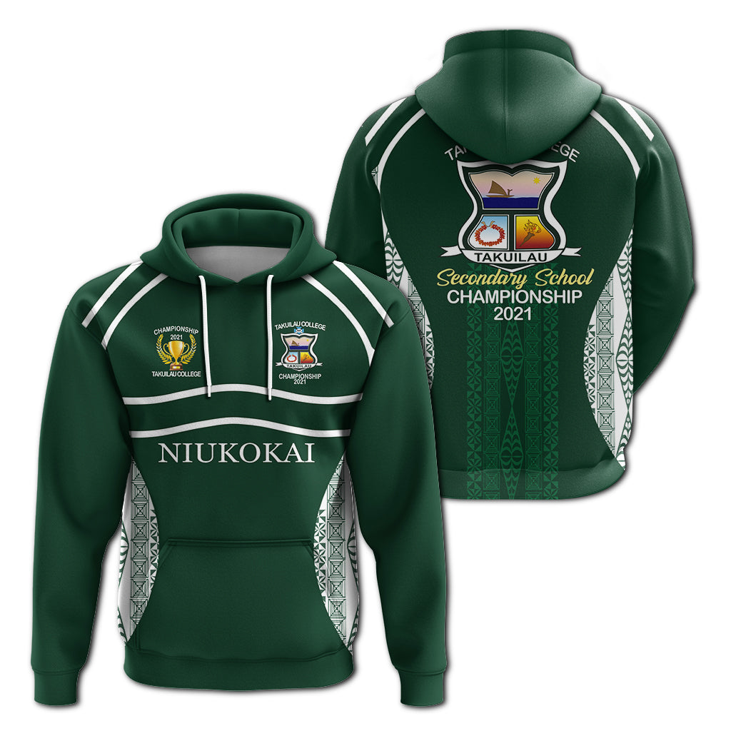 Takuilau College Championship 2021 Hoodie LT12 Green - Polynesian Pride