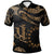 Cook Islands Polo Shirt Polynesian Tattoo Gold Version Unisex Gold - Polynesian Pride