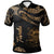 Tuvalu Polo Shirt Polynesian Tattoo Gold Version Unisex Gold - Polynesian Pride