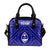 Guam Shoulder Handbag - Guam Seal With Polynesian Tattoo Style (Blue) - Polynesian Pride