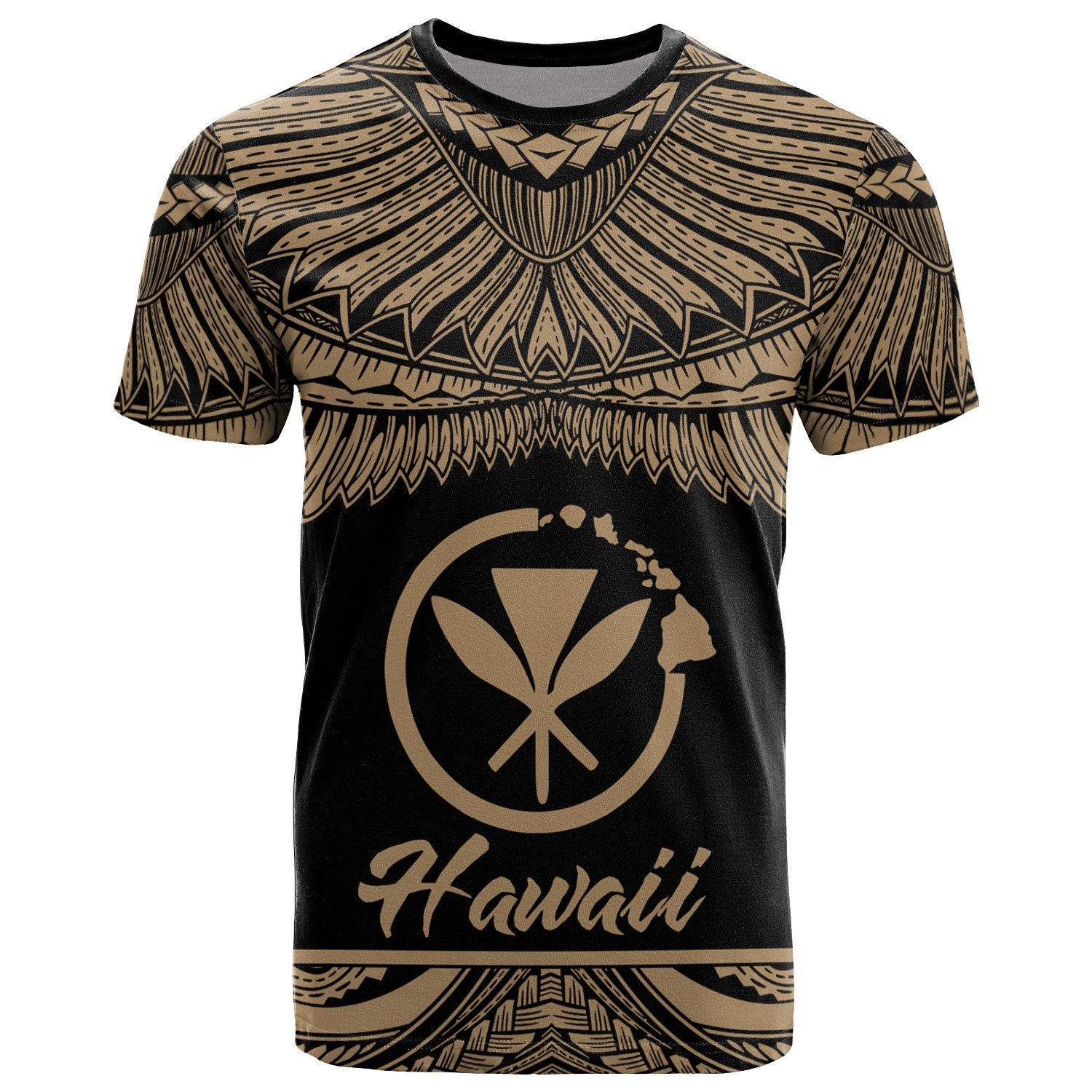 Hawaii Polynesian T Shirt Hawaiian Pride Gold Version Unisex Art - Polynesian Pride