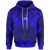 Pohnpei Hoodie Blue Seal with Polynesian Tattoo Unisex Blue - Polynesian Pride