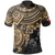 Tonga Polo Shirt Tongan Flag Coat Coat Of Arms Golden Turtle Hibiscus Unisex BLACK - Polynesian Pride