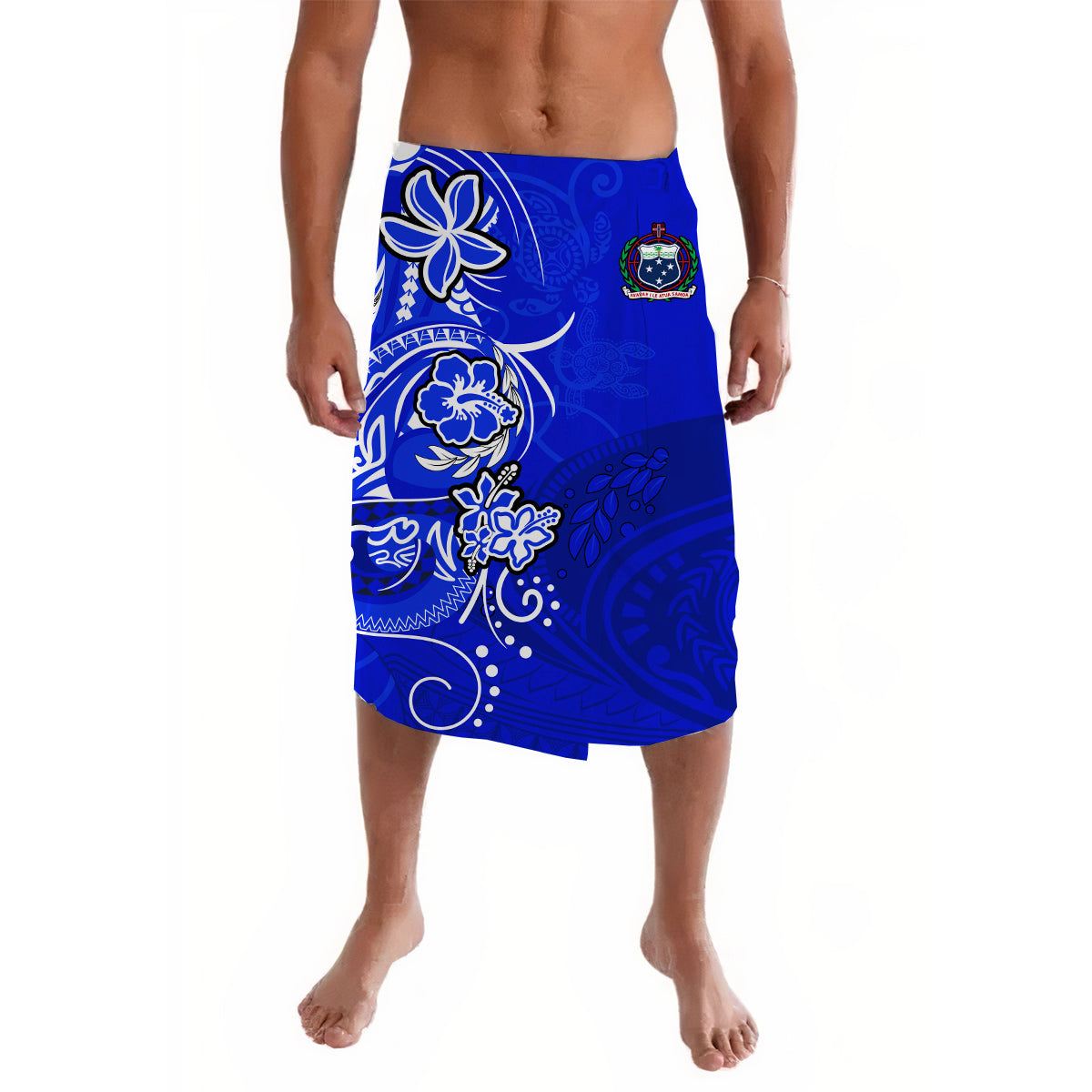 Samoa Lavalava Be Unique Blue LT13 Blue - Polynesian Pride