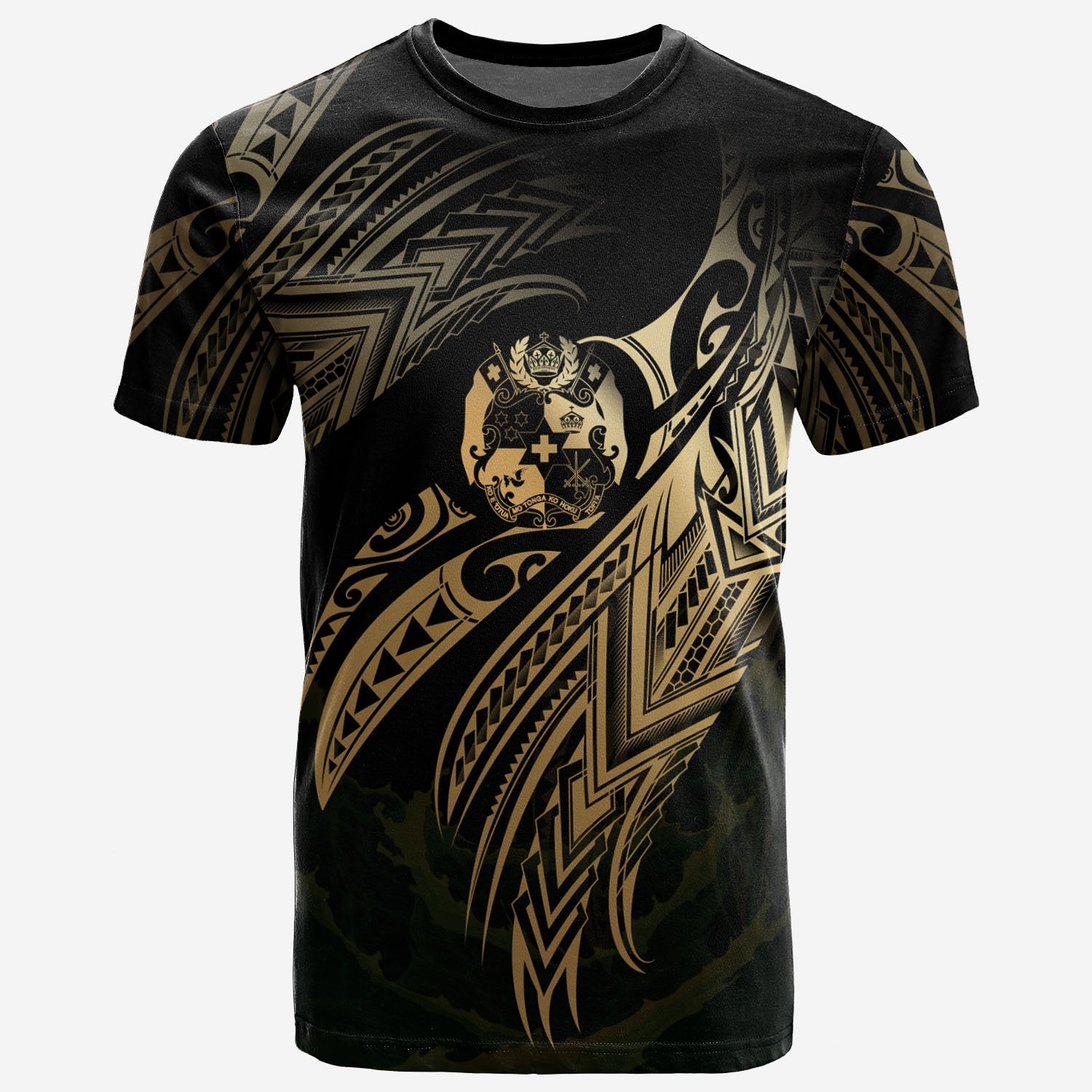 Tonga Polynesian T Shirt Tonga Legend Gold Version Unisex Art - Polynesian Pride