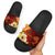 Pohnpei Slide Sandals - Tribal Tuna Fish Black - Polynesian Pride