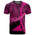 Tokelau Polynesian T Shirt Tribal Wave Tattoo Pink Unisex Pink - Polynesian Pride