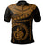 New Caledonia Polynesian Polo Shirt Polynesian Waves (Golden) Unisex Golden - Polynesian Pride