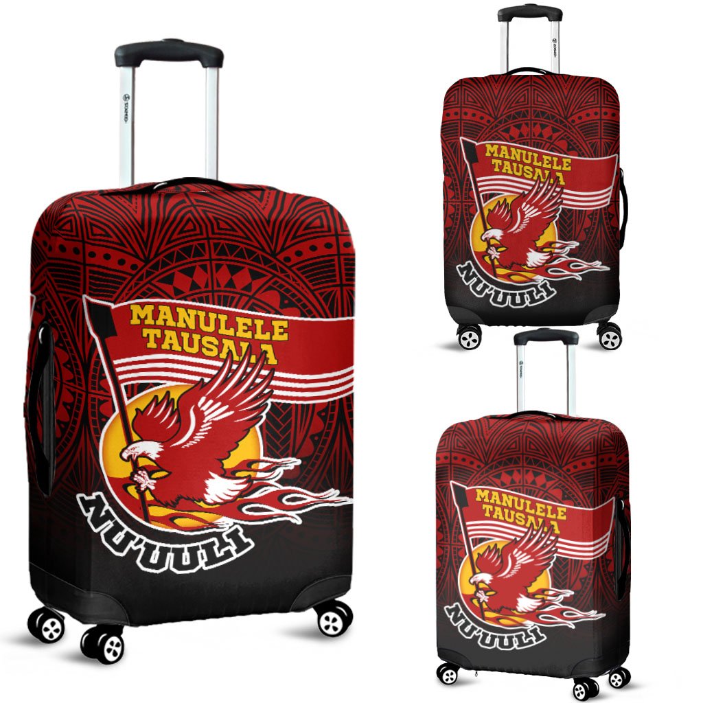 American Samoa Luggage Covers - Manulele Tausala Nuuuli (Ver 2) Red - Polynesian Pride